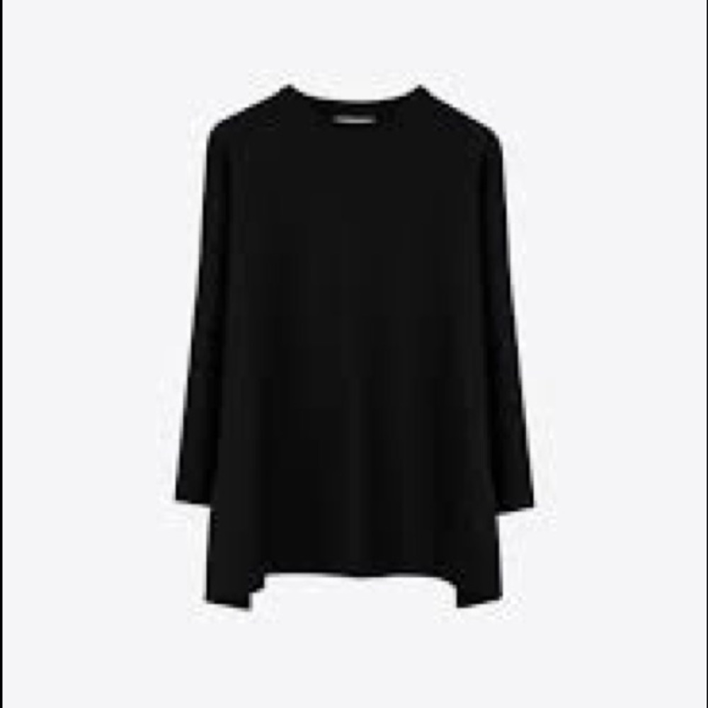 Oak & Fort 1050 Knit Top, black, sz m